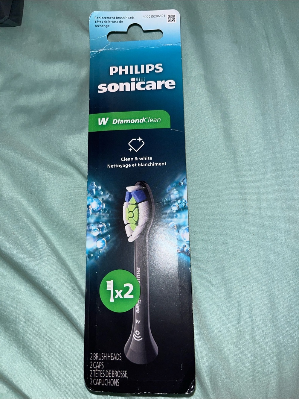 New Philips Sonicare DiamondClean Replacement Toothbrush Heads (2pk)